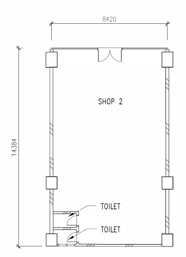 Shoplot 2 floor plan Residensi Platinum Kuala Lumpur commercial property